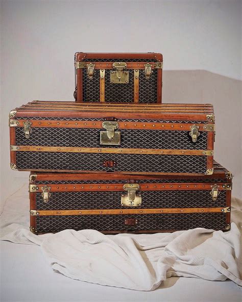 goyard wardrobe trunk|Goyard trunk bag price.